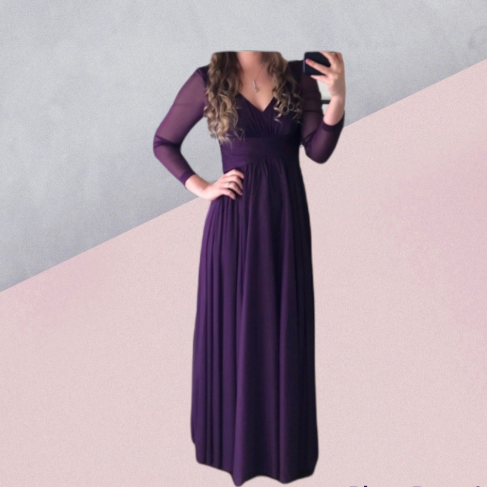 Elegant Purple Women's Dress